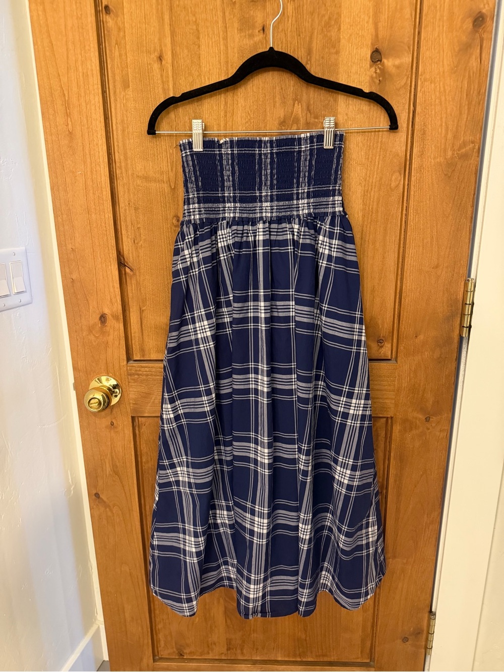 Hill House skirt blue plaid size S